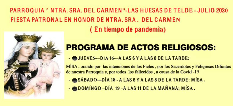 El templo de Las Huesas establece un aforo máximo de 78 personas (Foto TA)